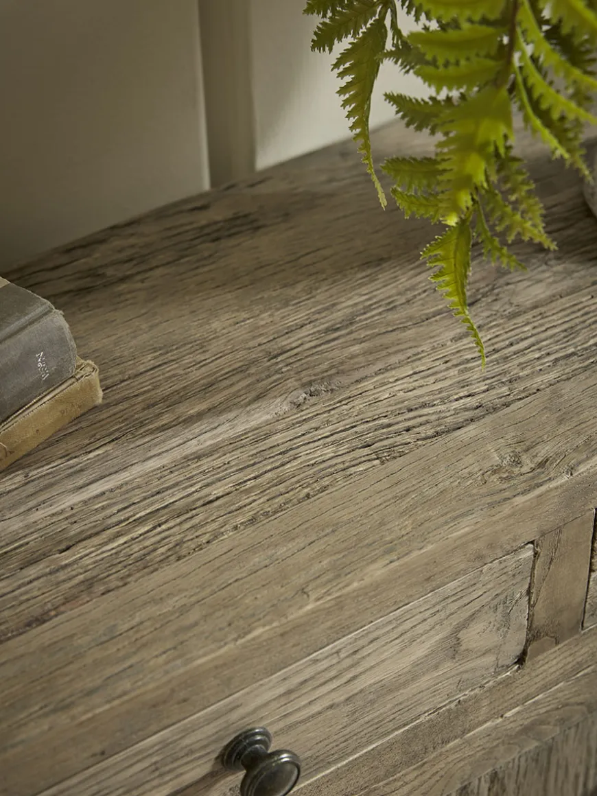 Compact Reclaimed Oak Console Table