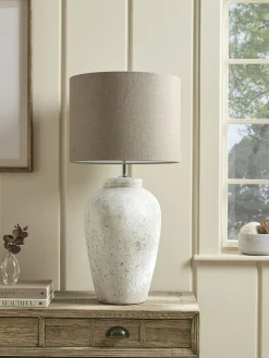 Concrete Effect Table Lamp