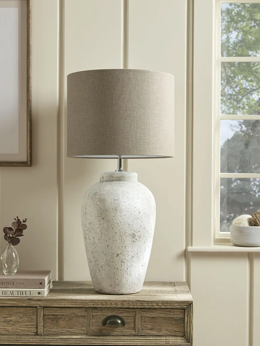 Concrete Effect Table Lamp