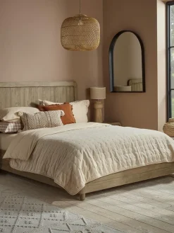 Cotton Bedspread - Flax
