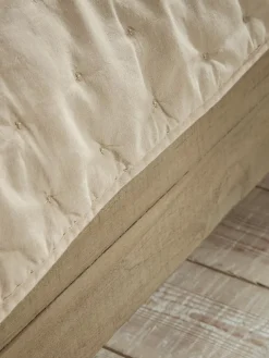 Cotton Bedspread - Flax