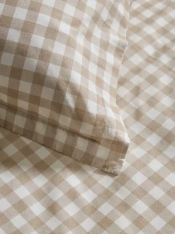 Cotton Gingham Duvet Cover Set - King