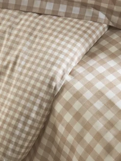 Cotton Gingham Duvet Set - Super King