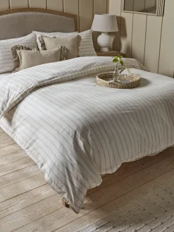 Cotton King Duvet Cover Set - Chevron Stripe