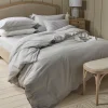 Cotton King Duvet Cover Set - Pewter Grey