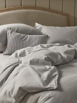 Cotton King Duvet Cover Set - Pewter Grey