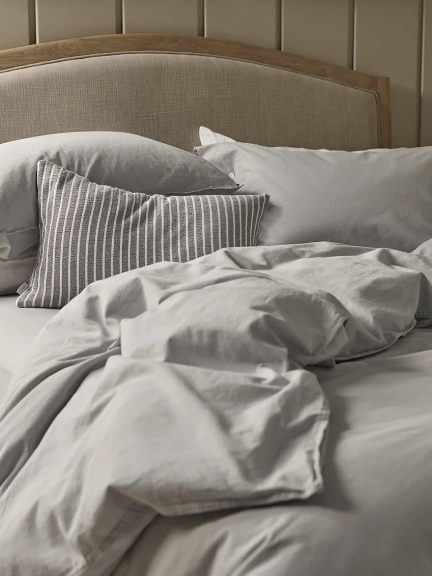 Cotton King Duvet Cover Set - Pewter Grey