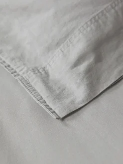 Cotton King Duvet Cover Set - Pewter Grey
