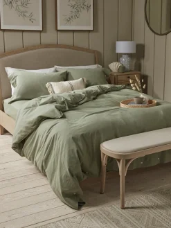 Cotton King Duvet Cover Set - Eucalyptus