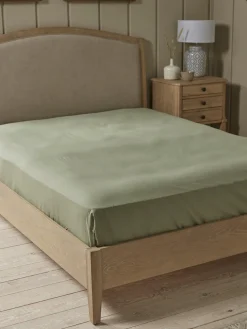 Cotton King Fitted Sheet- Eucalyptus