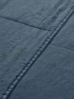 Cotton Quilted Bedspread - French Blue