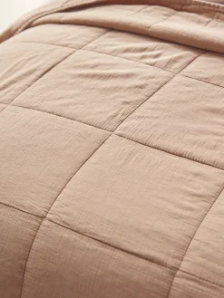 Cotton Quilted Bedspread - Blush