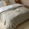 Cotton Quilted Bedspread - Swedish Grey
