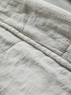 Cotton Quilted Bedspread - Swedish Grey