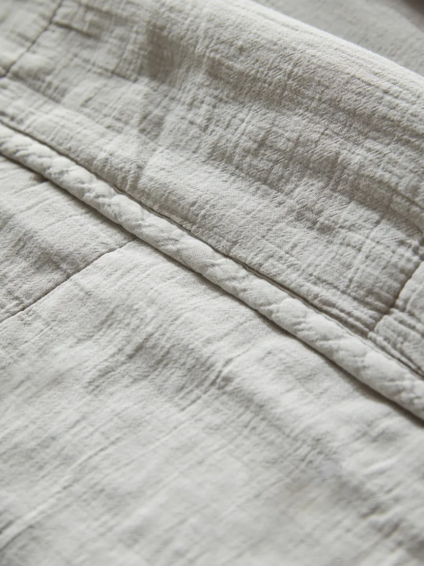 Cotton Quilted Bedspread - Swedish Grey