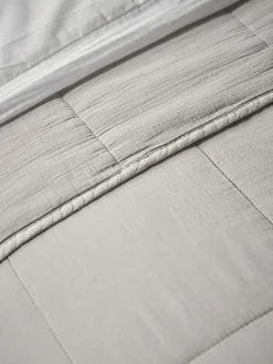 Cotton Quilted Bedspread - Grey