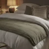 Cotton Quilted Throw - Olive