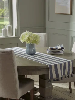 Cotton Table Runner - Nautical Stripe