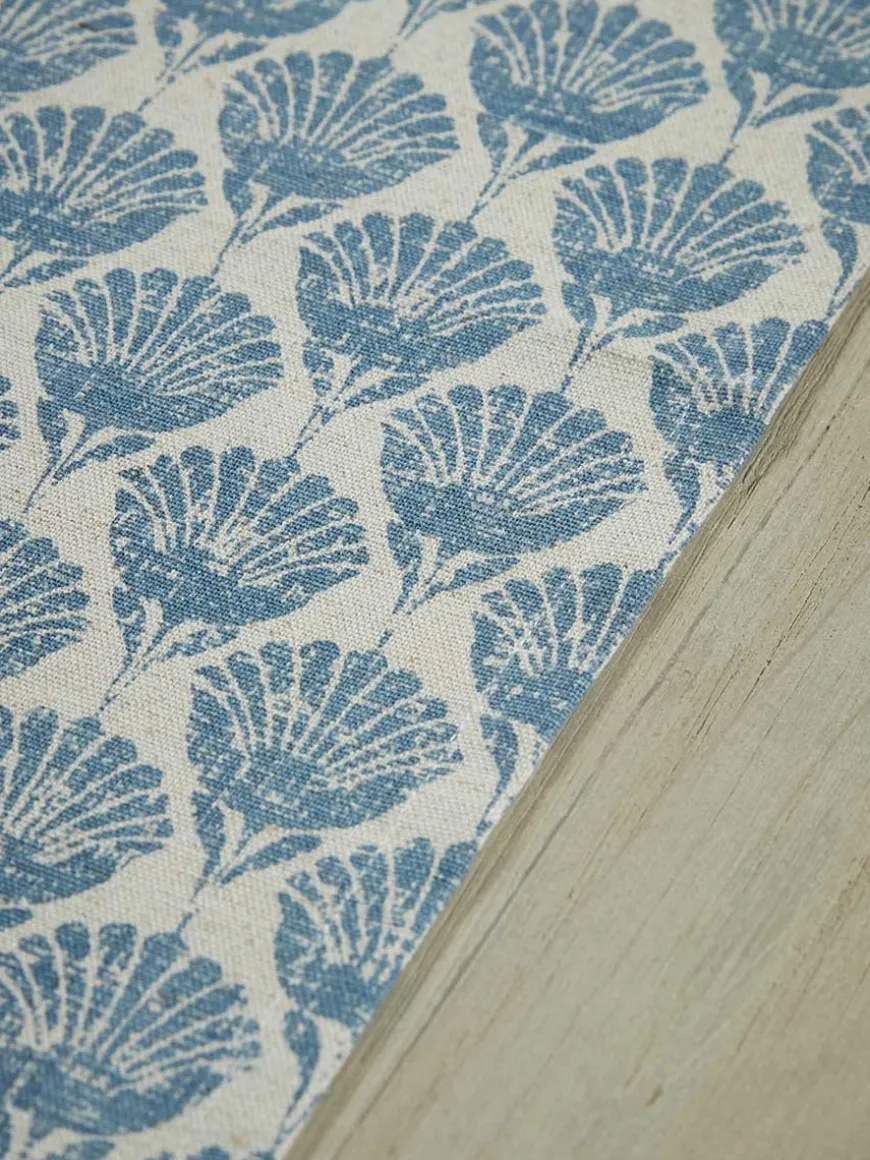 Cotton Table Runner - Swedish Blue Print