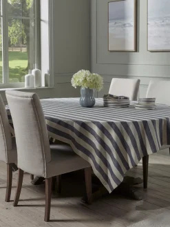 Cotton Tablecloth - Nautical Stripe - Large