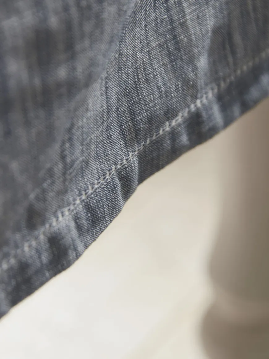 Cotton Tablecloth - Slate Blue