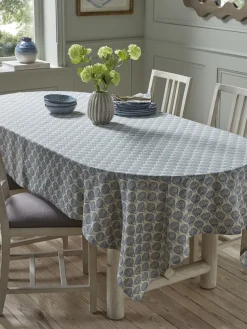 Cotton Tablecloth - Swedish Blue Print