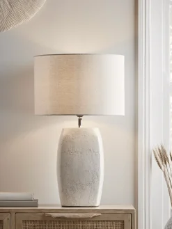 Crackle Glaze Block Table Lamp