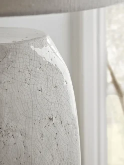 Crackle Glaze Block Table Lamp