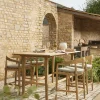 Curved Back Acacia Bar Stool