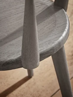 Curved Back Dining Chair - Black