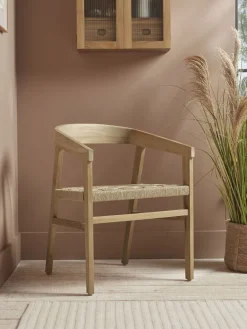 Curved Back Teak Dining Chair