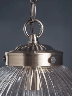 Deco Round Fluted Pendant