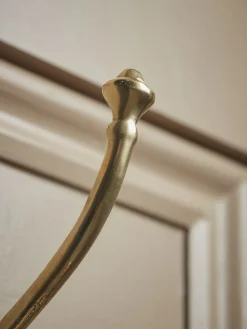 Decorative Double Coat Hook - Solid Brass