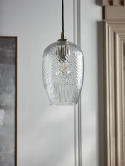 Diamond Glass Pendant - Droplet