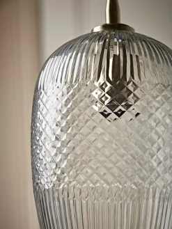 Diamond Glass Pendant - Droplet