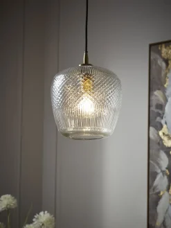 Diamond Glass Pendant - Squoval