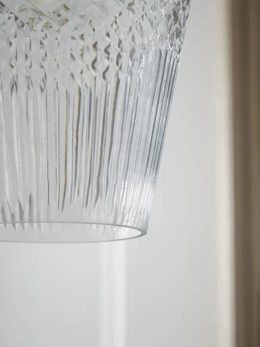 Diamond Glass Pendant - Tapered