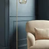 Dimpled Glass Floor Lamp