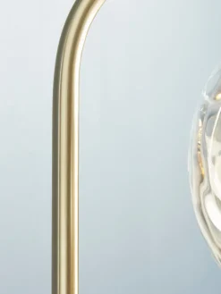 Dimpled Glass Floor Lamp