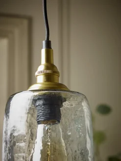 Dimpled Glass Pendant - Column