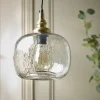 Dimpled Glass Pendant - Squoval
