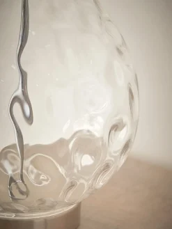Dimpled Glass Table Lamp