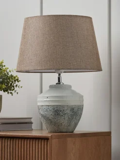 Dipped Glaze Table Lamp - Small