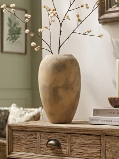 Distressed Cement Vase
