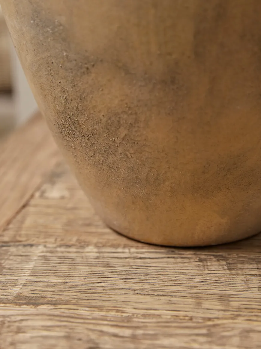 Distressed Cement Vase
