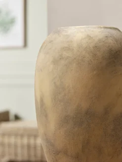 Distressed Cement Vase
