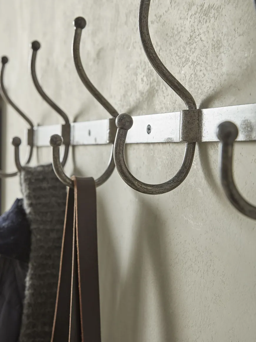 Distressed Industrial Metal Hooks - Large