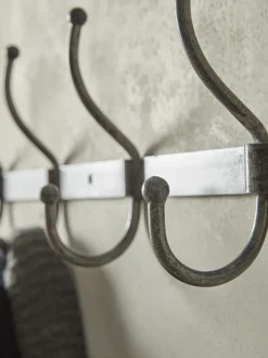 Distressed Industrial Metal Hooks - Medium