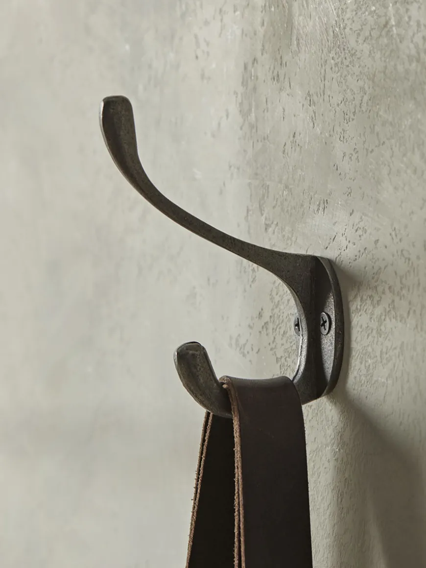 Double Coat Hook - Cast Iron