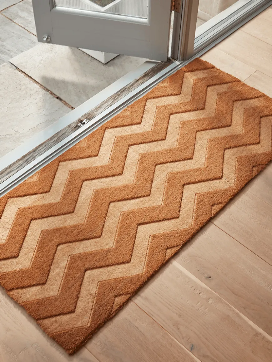 Embossed Chevron Doormat - Double